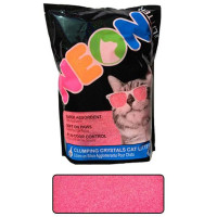 Наповнювач Neon Litter Clump грудкує, кварцовий, неоновий, рожевий, 1.81 кг