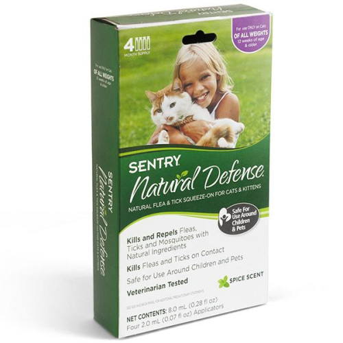 Краплі Sentry Natural Defense, від бліх і кліщів, для собак, 2 мл, 3 шт, ціна за 1 піпетку