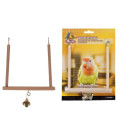 Іграшка Flamingo Wooden Swing S для птахів, дерев'яні гойдалки з дзвіночком, 13х12 см