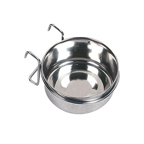 Годівниця Flamingo Steel Hook для кроликів, в клітку з власником, нержавіюча, 600 мл