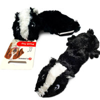 Игрушка Flamingo Shaky Skunk мягкая, для собак, плюш, 32х14 см