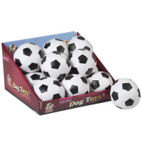 Іграшка Flamingo Soccerball для собак, м'яч чорно-білий маленький, штучна шкіра, 10 см Іграшка Flamingo Soccerball для собак, м'яч чорно-білий маленький, штучна шкіра, 10 см