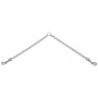 Повідець-спарка Flamingo Twin Chain для собак, метал, 2.5 мм, 2×30 см