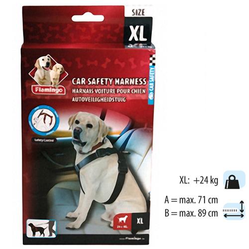 Шлейка Flamingo Car Safety Harness в автомобіль, для собак, розмір XL, 71-89 см