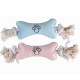 Іграшка Flamingo Puppy Plush Bone м'яка для цуценят, плюшева кістка на канаті, 22х7.5х4 см