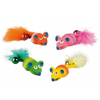 Іграшка Flamingo Mouse Feather & Bell для котів, мишка з пір'їнкою і дзвіночком, латекс, 12х4х2 см Іграшка Flamingo Mouse Feather & Bell для котів, мишка з пір'їнкою і дзвіночком, латекс, 12х4х2 см
