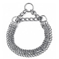 Нашийник Flamingo Collar 3-Fold трьохрядовий, ланцюжок для собак, метал, 60 см, 2.5 мм