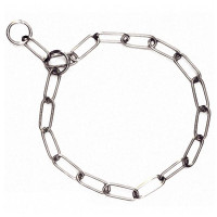 Нашийник Flamingo Long Link Chain ланцюжок для собак, довге ланка, метал, 58 см, 4 мм