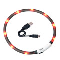 Нашийник Flamingo Visio Light Led світиться, для собак, чорний, 70 см