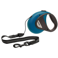Поводок-рулетка Flamingo Dogx2Go Cord для собак до 50 кг, синій, розмір L, 5 м