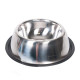 Миска Flamingo Dish Rubber Rim для собак, з гумовим обідком, нержавіюча, 900 мл, 17 см