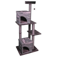 Кігтеточка Flamingo Villa Scratch Pole 2 будиночок, для котів, 65×55×175 см Кігтеточка Flamingo Villa Scratch Pole 2 будиночок, для котів, 65×55×175 см