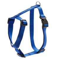 Шлея Flamingo Art Sportiv Harness для собак, нейлон, синій, 2.5×65-100 см