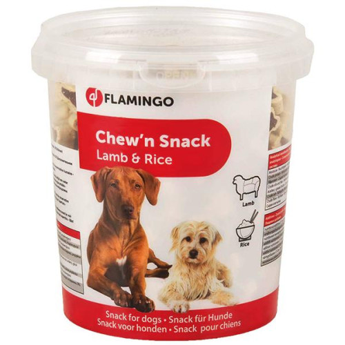 Ласощі Flamingo Bones Lamb & Rice кісточка, для собак, ягня, 500 г