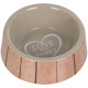 Миска Flamingo Shabby Chic Bowl Heart для собак, кераміка, 400 мл