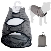 Попона Flamingo Coat Eden захисна, для собак, сірий, 50 см Попона Flamingo Coat Eden захисна, для собак, сірий, 50 см