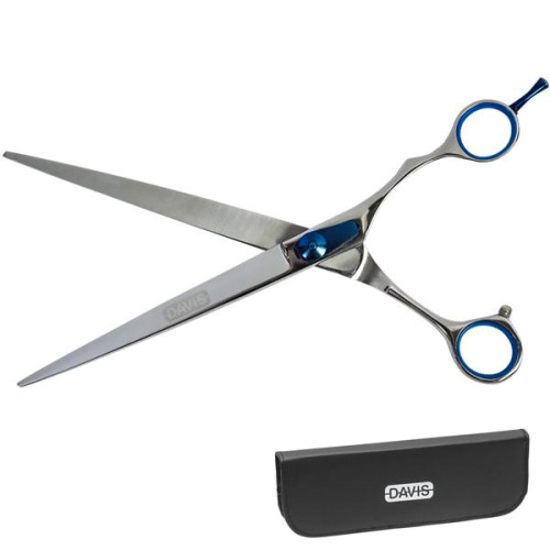Ножиці Davis Extreme Edge Blue Straight прямі, для стрижки собак, 8,5 ", 21,6 см