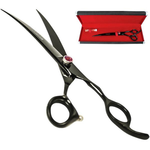 Ножиці Davis Majutsu Titanium Curved вигнуті, для стрижки собак, 10 ", 25.4 см