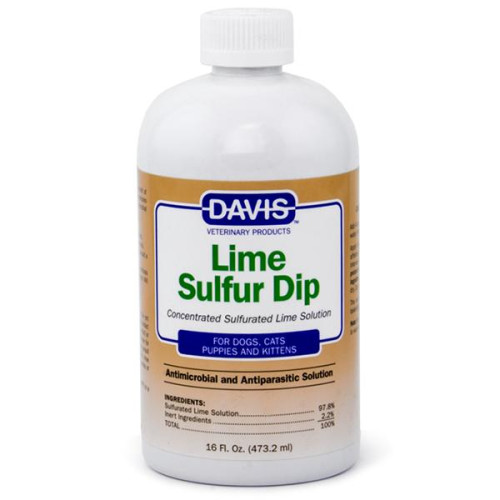 Засіб Davis Lime Sulfur Dip антимікробну і антипаразитарні, для собак і котів, концентрат, 473 мл