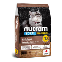 Сухий корм T22 Nutram Total Grain-Free Turkey & Chiken для котів, з куркою та індичкою, беззерновий, 1.13 кг Сухий корм T22 Nutram Total Grain-Free Turkey & Chiken для котів, з куркою та індичкою, беззерновий, 1.13 кг
