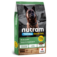 Сухий корм T26 Nutram Total Grain-Free Lamb & Lentils для собак, з ягням і сочевицею, беззерновий, 11.4 кг