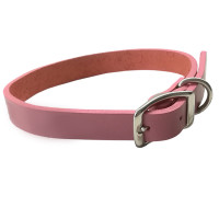Шкіряний нашийник Coastal Circle-T Fashion для собак, рожевий, 1.6×35 см