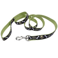 Поводок Coastal Pet Attire Ribbon для собак, коричневые лапки, 2.5×1.8 м
