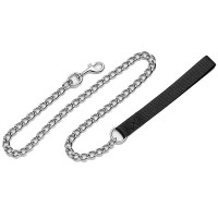 Повідець-ланцюжок Coastal Titan Chain Dog Leash для собак, чорний, 6 мм×1.2 м Повідець-ланцюжок Coastal Titan Chain Dog Leash для собак, чорний, 6 мм×1.2 м