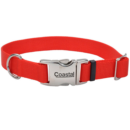 Нашийник Coastal Titan Buckle для собак, червоний, 2.5×46-66 см