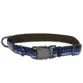 Нейлоновий нашийник Coastal K9 Explorer для собак, синій, 1.6×20-30 см