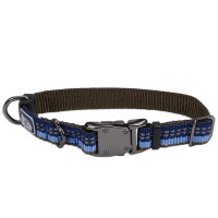 Нейлоновий нашийник Coastal K9 Explorer для собак, синій, 1.6×20-30 см