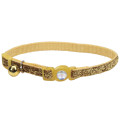 Безпечний нашийник Coastal Fashion Safe Cat для котів, золотий, 1×30 см
