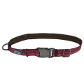 Нейлоновий нашийник Coastal K9 Explorer для собак, малиновий, 2.5×30-45 см