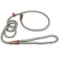 Нашийник-поводок Coastal Remington Rope Dog Leash для собак, ривковий, біло-зелений, 1×1.8 м
