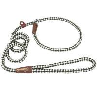 Нашийник-поводок Coastal Remington Rope Dog Leash для собак, ривковий, біло-зелений, 1×1.8 м