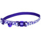 Безпечний нашийник Coastal Fashion Safe Cat Collar для котів, світловідбиваючий, фіолетовий, 1×20-30 см