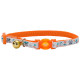 Безпечний нашийник Coastal Fashion Safe Cat Collar для котів, світловідбиваючий, помаранчевий, 1×20-30 см
