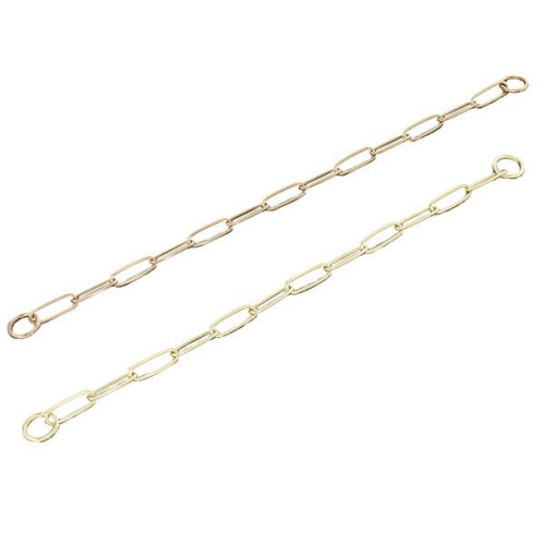 Нашийник-ланцюг Sprenger Long Link для собак, з широким ланкою, 3 мм, полірована латунь, 50 см