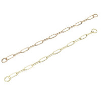 Нашийник-ланцюг Sprenger Long Link для собак, з широким ланкою, 3 мм, полірована латунь, 54 см
