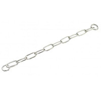 Нашийник Sprenger Extra Long Link для собак, з широким ланкою, хромована сталь, 4 мм, 80 см