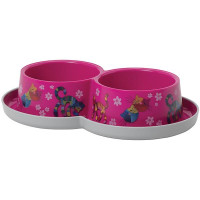 Подвійна миска Moderna Double Trendy Dinner Friends Forever для котів, яскраво-рожева, 2×350 мл, d-10 см Подвійна миска Moderna Double Trendy Dinner Friends Forever для котів, яскраво-рожева, 2×350 мл, d-10 см