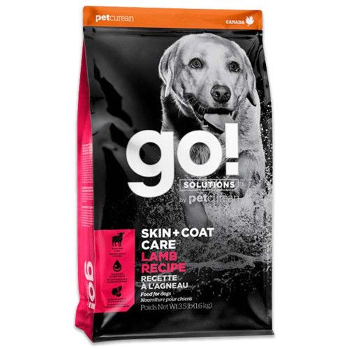 Сухий корм GO! Solutions Skin & Coat Care Lamb для собак і цуценят, з ягням і вівсянкою, 1.59 кг