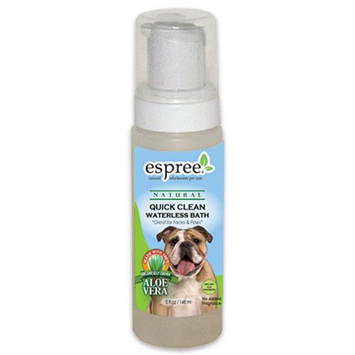 Піна Espree Quick Clean Waterless Bath для догляду за чутливою лицьовій областю і лапами собак, 148 мл