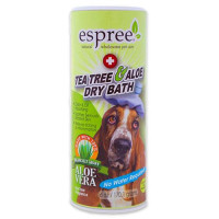 Сухий шампунь Espree Tea Tree & Aloe Dry Bath з алое вера і маслом чайного дерева для собак, 177 мл Сухий шампунь Espree Tea Tree & Aloe Dry Bath з алое вера і маслом чайного дерева для собак, 177 мл