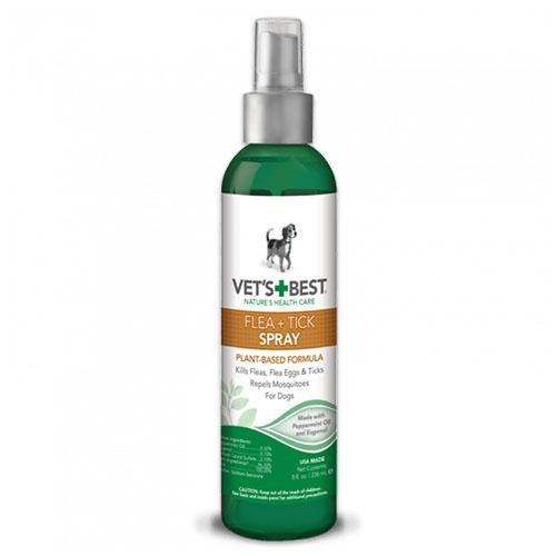 Спрей Vet`s Best Natural Flea & Tick Home Spray від бліх, кліщів і москітів для собак і вдома, 236 мл