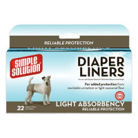 Гігієнічні прокладки для тварин Simple Solution Disposable Diaper Liners - Light Flow, 22 шт Гігієнічні прокладки для тварин Simple Solution Disposable Diaper Liners - Light Flow, 22 шт