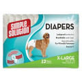 Гігієнічні підгузники для тварин Simple Solution Disposable Diapers X- Large, 12 шт