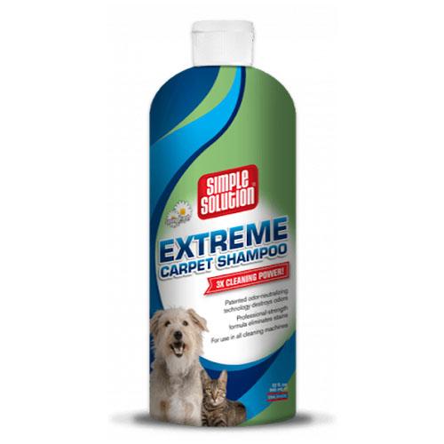 Шампунь Simple Solution Extreme Carpet Shampoo для видалення запахів і плям з килимів для собак і кішок, 945 мл