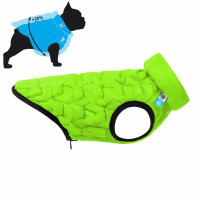 Двостороння куртка AiryVest Uni M48 для собак, салатово-чорна Двостороння куртка AiryVest Uni M48 для собак, салатово-чорна