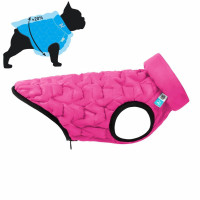 Двостороння куртка AiryVest Uni S33 для собак, рожево-чорна Двостороння куртка AiryVest Uni S33 для собак, рожево-чорна